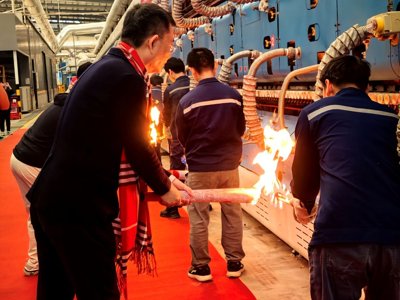 欧神诺2026年5G数智岩板线正式点火，开启高质量发展新篇章