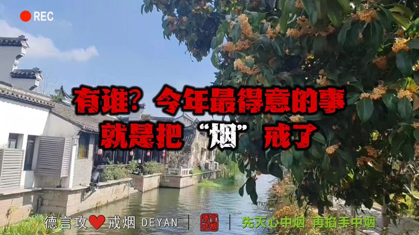 有谁？今年最得意的事就是把烟戒了 #传递正能量 #德言攻心戒烟