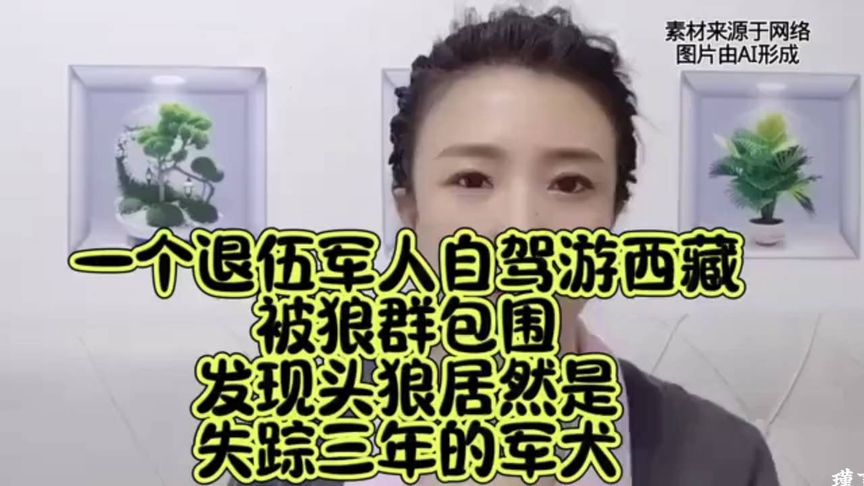 退伍军人自驾游西藏被狼群包围，发现头狼居然是失踪三年的军犬！