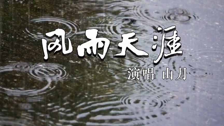 山月演唱歌曲《风雨天涯》完整版